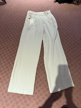 Aritzia Wide-Leg Women's Trousers in Frozen Grey